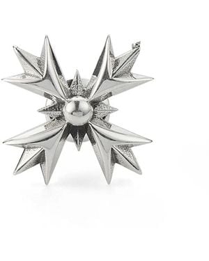 Emanuele Bicocchi Crest Stud Earring - White