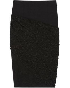 Givenchy フローラル ハイウエストスカート - ブラック