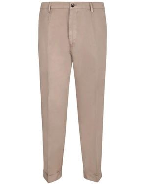 Dell'Oglio Louis Button-Flap Pocket Trousers - Natural