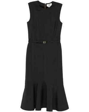 Fendi Kleid aus Wollgemisch - Schwarz