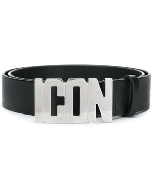 DSquared² Gürtel mit "Icon-"Schnalle - Schwarz
