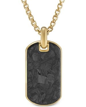 David Yurman 18Kt Forged Carbon Tag (42Mm) - Blue