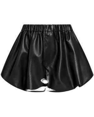 WEILI ZHENG Balloon-Style Shorts - Black
