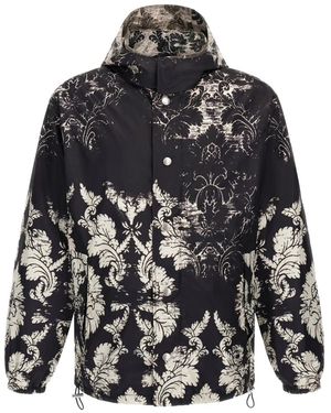 Roberto Cavalli Broccato-Print Jacket - Grey