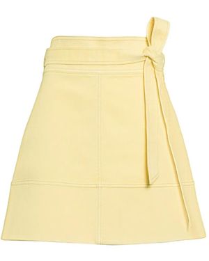 Tanya Taylor Courtney Tie-Detail Skirt - Yellow