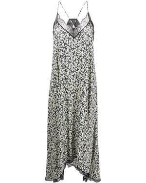 Zadig & Voltaire Risty Floral-Print Midi Dress - White
