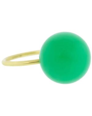 Irene Neuwirth 18Kt Chrysoprase Sphere Ring - Green