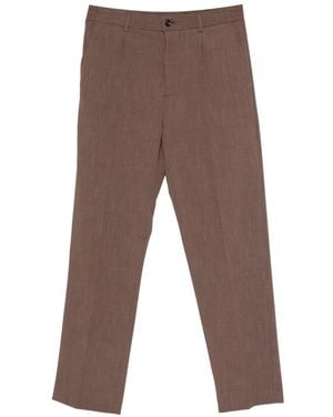 Hōsio Pantalones Con Motivo Pied De Poule - Gris