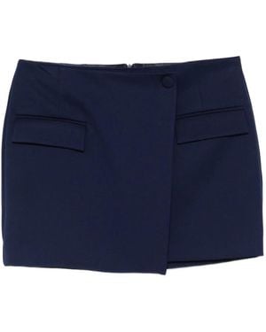 Patrizia Pepe Midirock in Wickeloptik - Blau