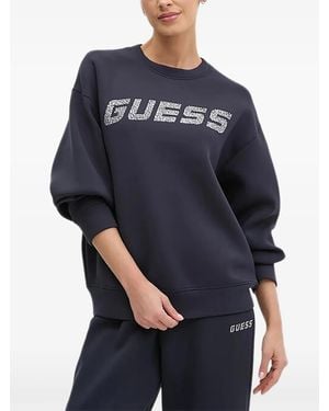 Guess Embellished Sweatshirt - Blue