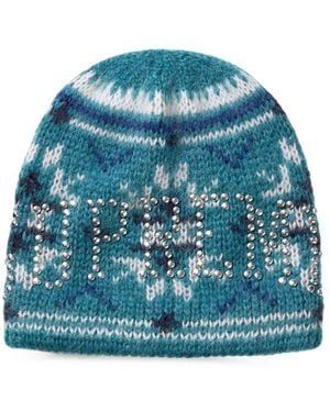 Supreme Studded Beanie Hat - Blue