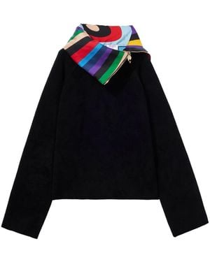 Emilio Pucci Maglione Con Stampa Iride - Nero
