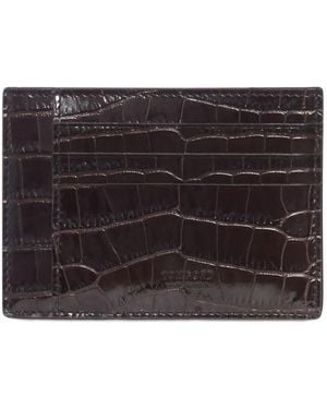 Tom Ford Crocodile-Effect Leather Wallet - Black