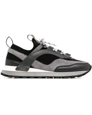 Ferragamo Ladies Chunky Pull-On Hybrid Trainers - Grey