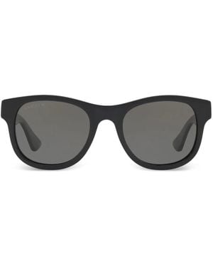 Gucci Web-Stripe Sunglasses - Grey