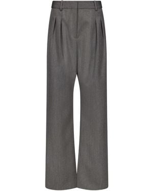 Loulou de Saison Tara Wollhose Mit Falten - Grau