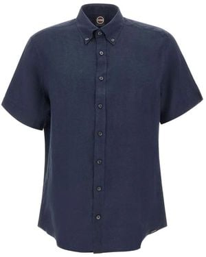Colmar Button-Down Short-Sleeve Shirt - Blue