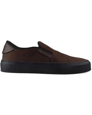 Moncler Logo-Patch Loafers - Black