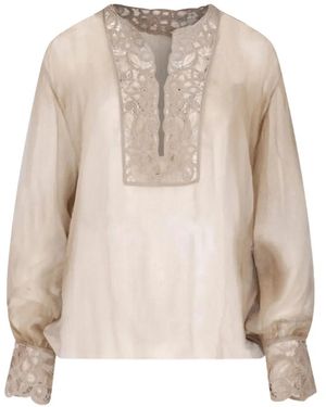 Ermanno Scervino Relaxed-Fit Blouse - Natural