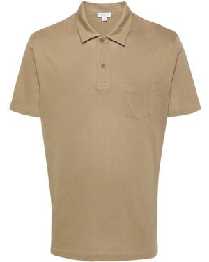 Sunspel Riviera メッシュ ポロシャツ - ナチュラル