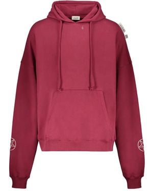 Isabella 1985 Graphic-Print Cotton Hoodie - Red