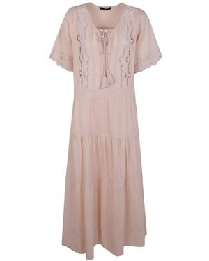 Seventy Openwork Tiered Dress - Pink