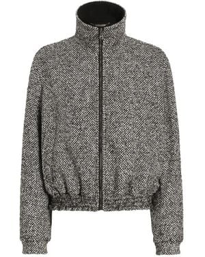Dolce & Gabbana Bomberjacke Mit Zickzackmuster - Grau