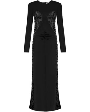 Violante Nessi Mengoni Ruched Maxi Dress - Black