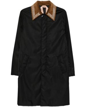 N°21 Abrigo Con Apliques - Negro