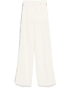 Nissa Pantaloni Con Righe Laterali - Bianco