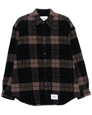WTAPS Camisa A Cuadros - Negro