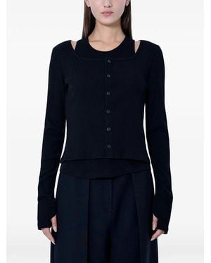Limi Feu Cardigan A Coste - Blu