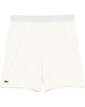 Lacoste Logo-Embroidered Shorts - White