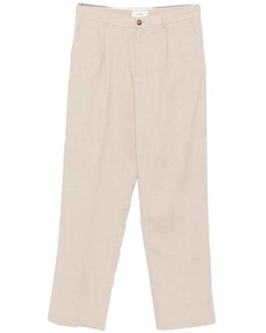 Les Deux Pleated Straight-Leg Pants - White