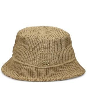 Twinset Knitted Bucket Hat - Natural