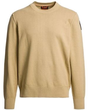 Parajumpers Basic Braw Logo-Patch Sweater - Natural
