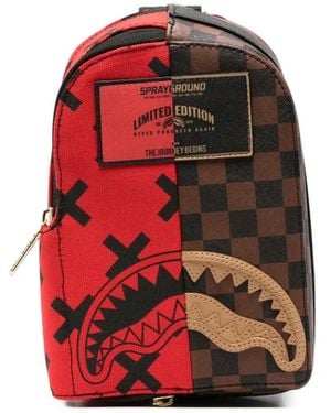 Sprayground Sac À Dos Divide & Conquer À Carreaux - Red