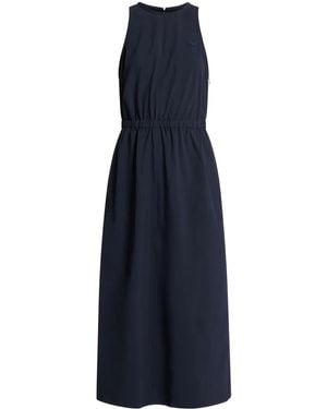 Lacoste Cut-Out Midi Dress - Blue