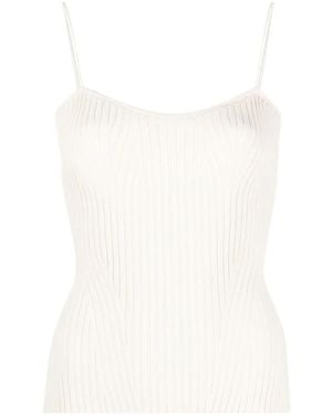 KHAITE The Ziggy Knitted Top - White