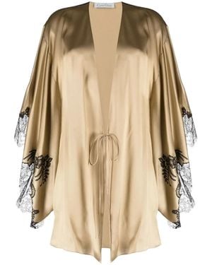 Carine Gilson Calais-Caudry Short Robe - Natural