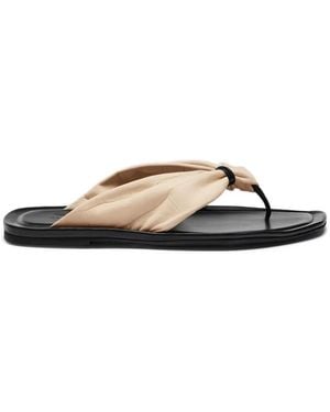 Loulou de Saison Leather Sandals - White
