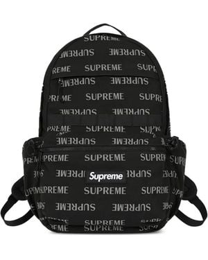 Supreme Mochila Con Logo Estampado - Negro