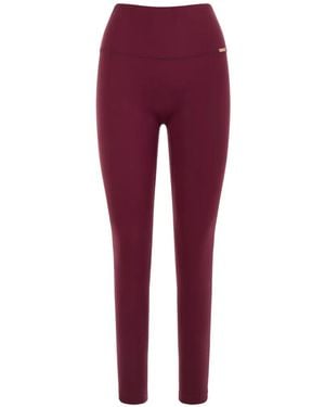 AMADAWEAR Leggins Bonita De Talle Alto - Rojo
