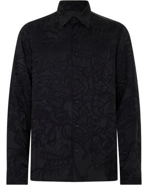 Philipp Plein Patterned Shirt - Black