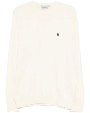 Carhartt Madison Logo-Embroidered Jumper - White