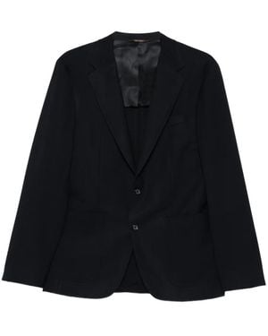 Canali Two-Button Patch-Pocket Blazer - Black