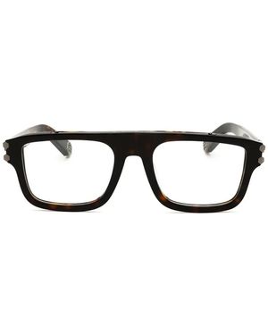 Philipp Plein Rectangle-Frame Glasses - Black