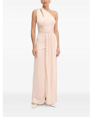 Guess X Marciano One-Shoulder Cut-Out Maxi Dress - Natural