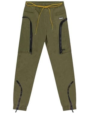Rhude Logo-Detail Cargo Trousers - Green