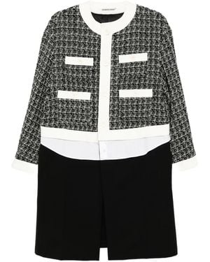 Undercover Tweed Coat - Black